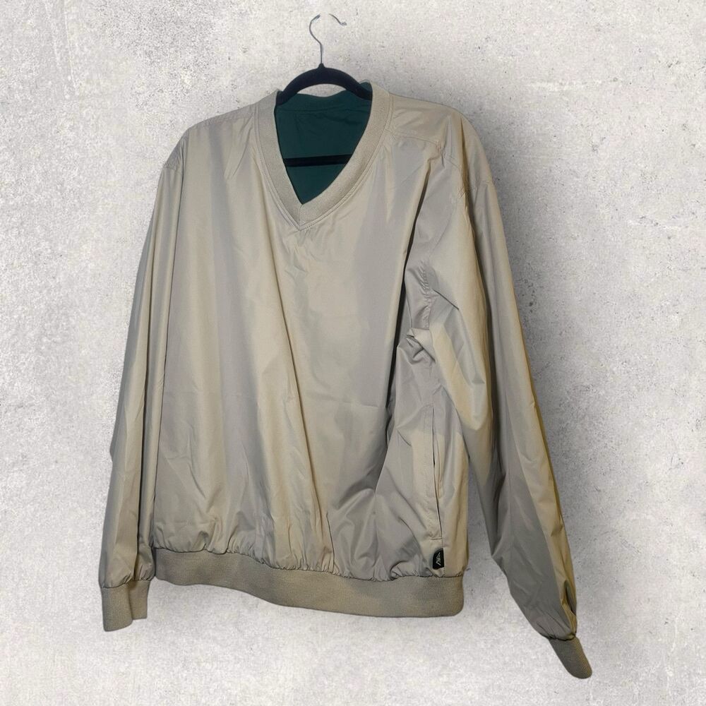 Wedge Golf Mens Pullover L Jacket Tank V Neck Windbreaker lined